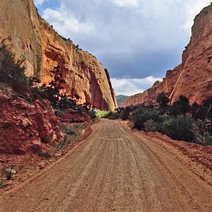 Burr Trail before it was paved