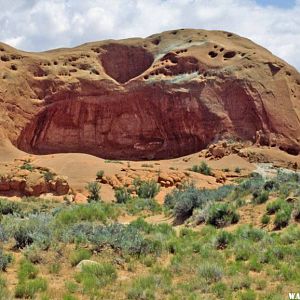 Dance Hall Rock as seen from Hole-in-the-Rock Trail