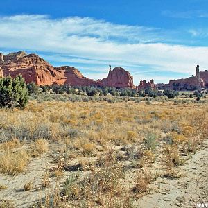 Kodachrome Basin is just east of Grosvenor Arch