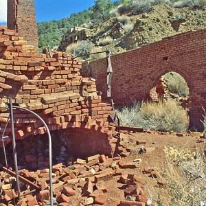 19th Century Mill Ruins in Panamint City