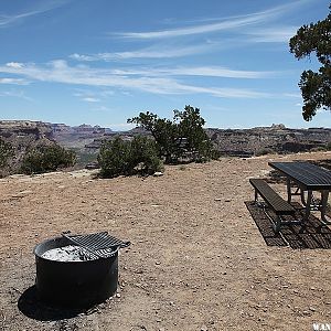 The Wedge - there are a few developed campgrounds on the rim