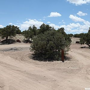 Non-developed BLM campsites at The Wedge