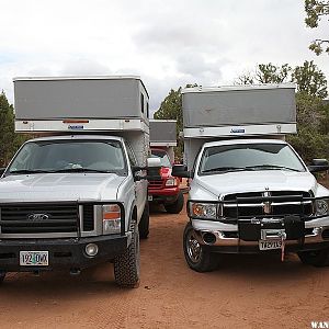 Tight fit. Cedar Mesa Campground