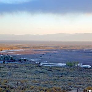 Snow Flurries over Medano Creek