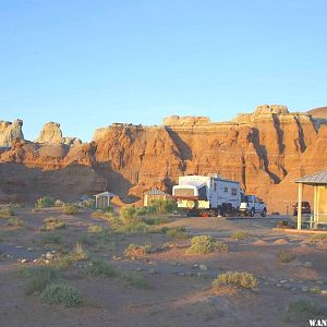 Sunrise in the Goblin Valley