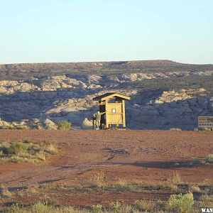 Lonely NPS Kiosk at Start of Horseshoe Cyn Trail