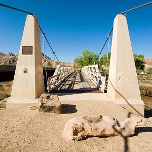 The Swinging Bridge over the San Rafael River