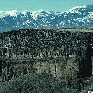 Snake River with Owyhee Mountains in the backdrop