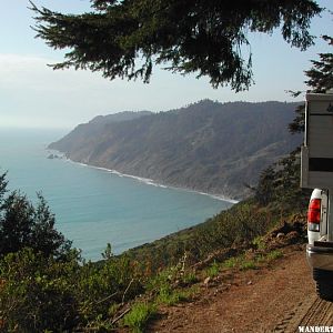 Usal Road, on the way to the campground.