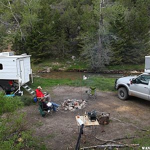 Great dispersal camping on the road to Silver City