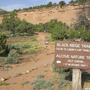 Trail Sign near Visitors' Center--Colorado National Monument