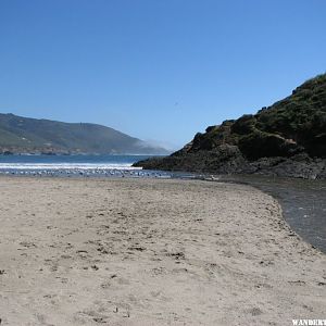 Big Sur River meets the Pacific