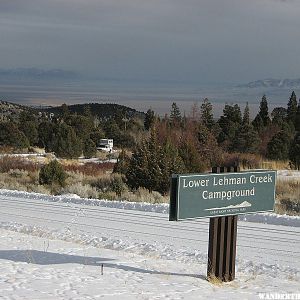 The view east -- Utah in the distance.