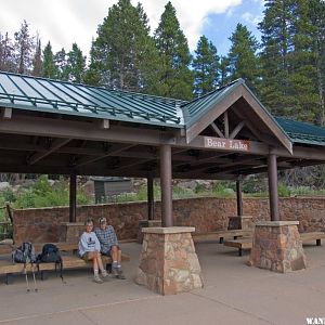 Bus Stop at Bear Lake