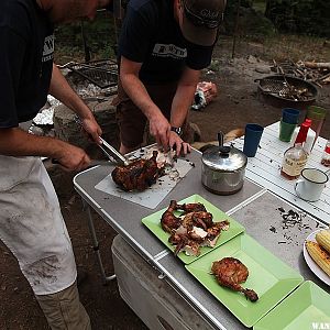 Rotisserie chicken by master chef XPcamper Marc