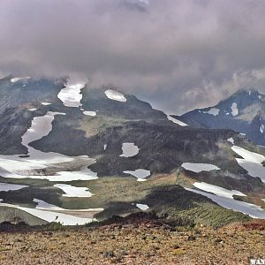 Middle and North Sister from Low on the South