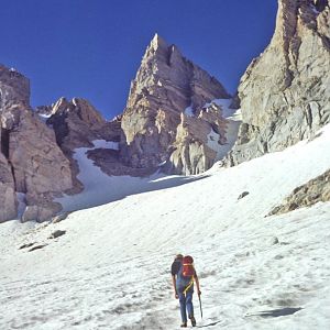 Nearing Matterhorn Peak on the Sawtooth Ridge