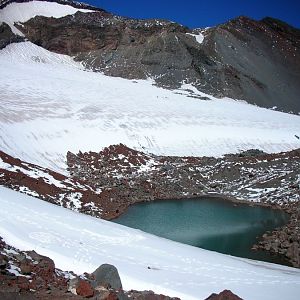 Alpine lake along trail