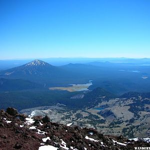 View of Mt. Bachelor from South Sister summit