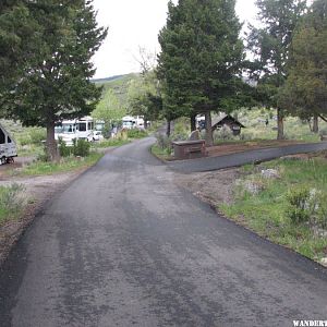 Campground at Mammoth Springs