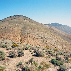 Looking North along Panamint Crest above Butte Valley