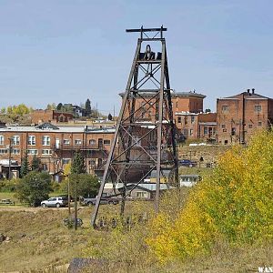 Gresson Headframe in Downtown Victor