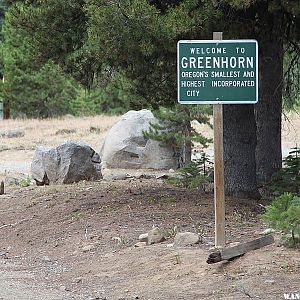 Greenhorn - highest city in Oregon