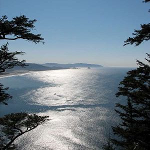 Looking north from the Cape Lookout trail