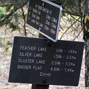 Intersection with the Pacific Crest Trail