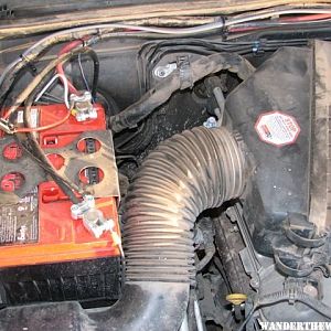 2008 Tacoma under hood battery location near ABS - Odyssey 1500 (Reverse polarity)