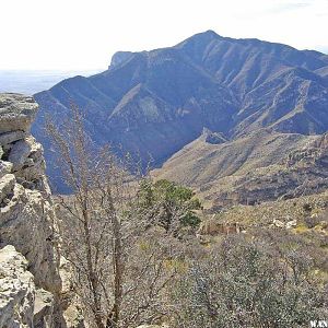 Guadalupe Peak from Hunter Peak