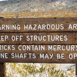 NPS Sign at Mariscal Mine