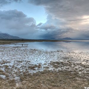 Alvord Playa Covered with Spring Runoff