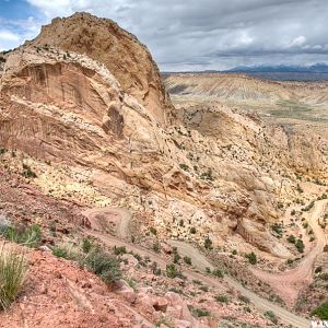 "The Switchbacks" down to Capitol Reef Eastside