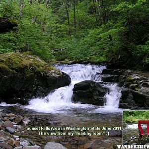 Sunset Falls area near Battle Ground Washington