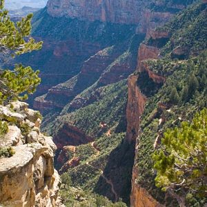 Switchbacks on the Upper Bright Angel Trail