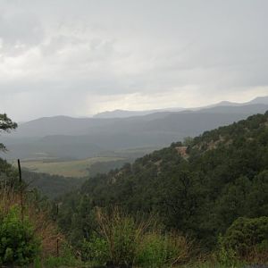 Descent out of the Mogollon mountains