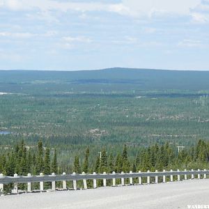 Goose bay to Churchill Falls - Road Crew Camp in Distance.JPG