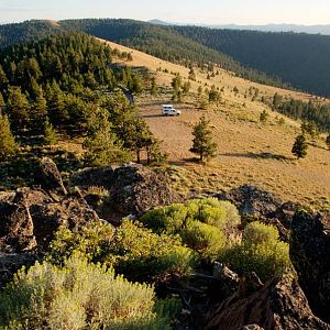 Pine Mountain North Summit View of Campsite