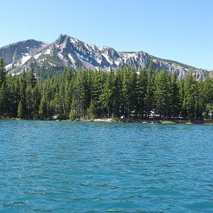 Paulina Peak from Paulina Lake.