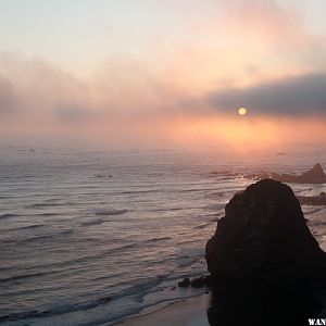 Sunset with Fog