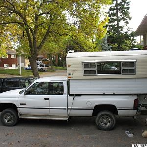 1996 Dodge Ram 2500 4x4 and 1974 Alaskan 10 ft NCO