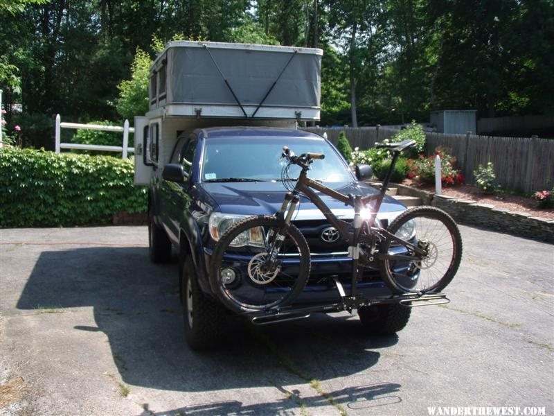 Front mount bike rack for cheap van