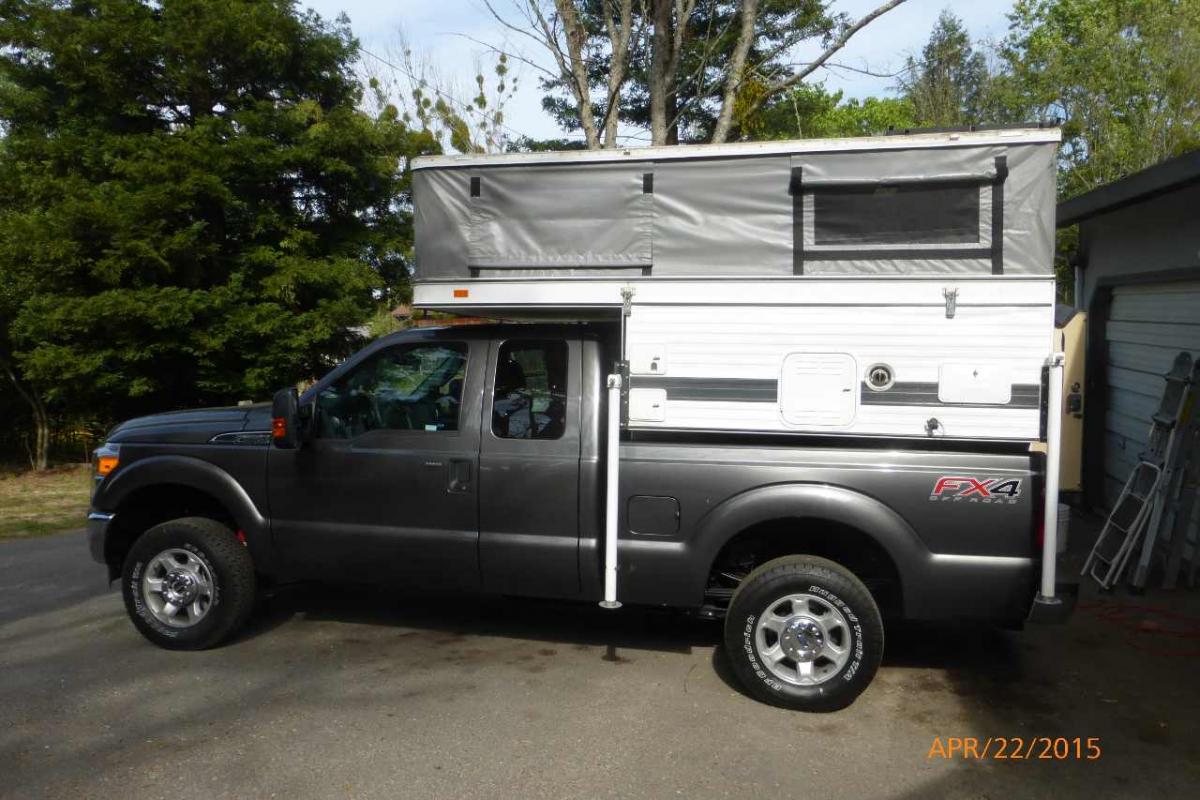 Raising the Hawk to clear the Cab on a F250 - Four Wheel Camper ...