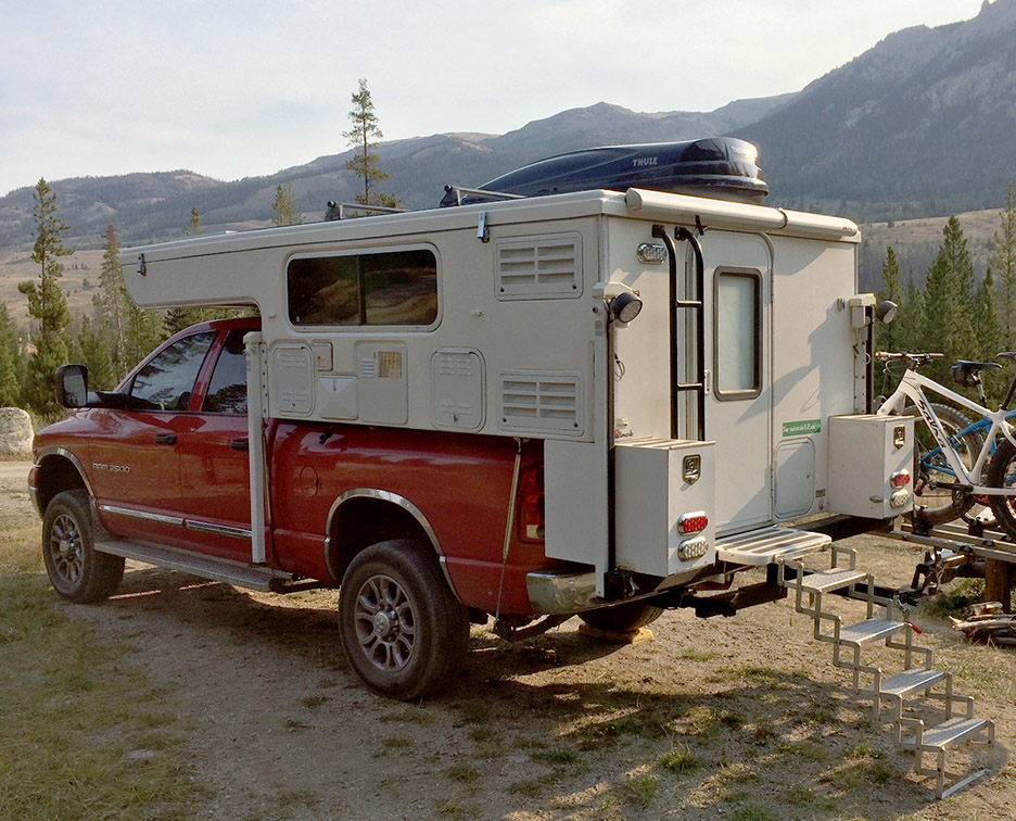 truck camper bike rack