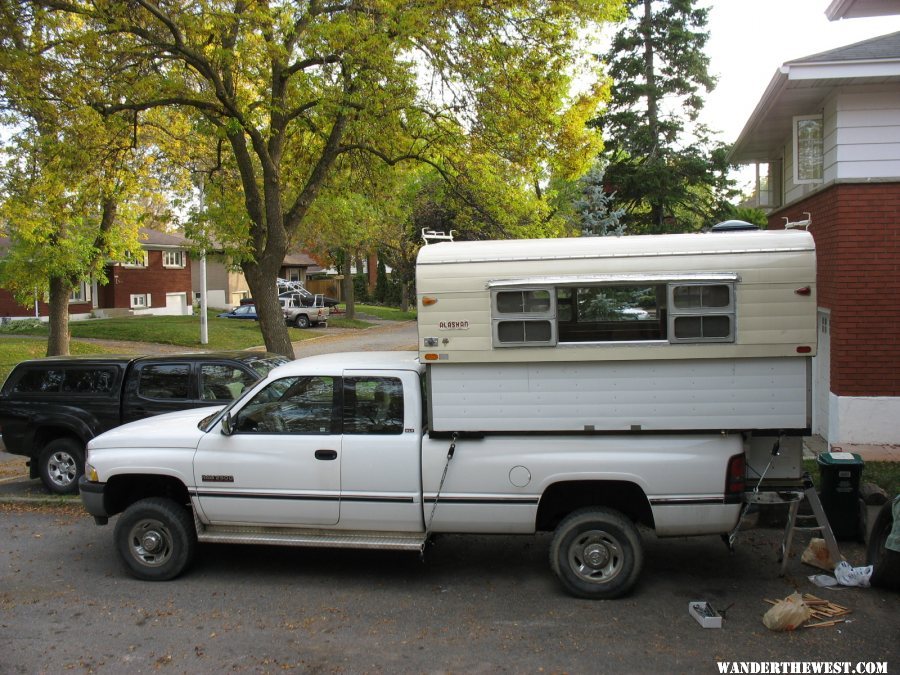 1996 Dodge Ram 2500 4x4 and 1974 Alaskan 10 ft NCO