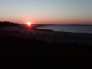 a Texas Sunset at Lake Somerville!