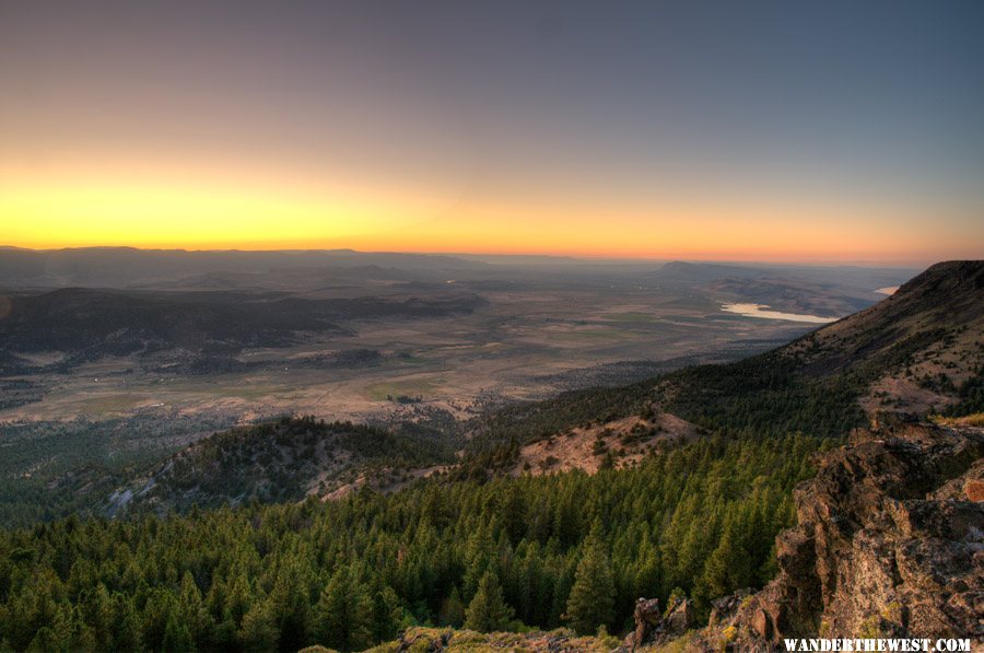 Abert Rim later-sunset