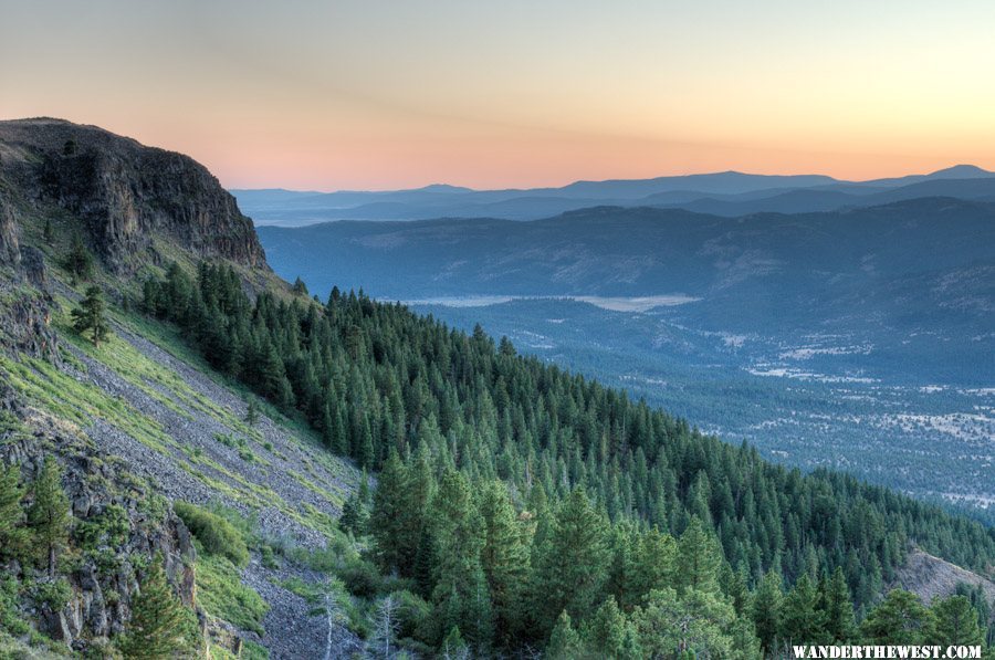 Abert Rim Sunset