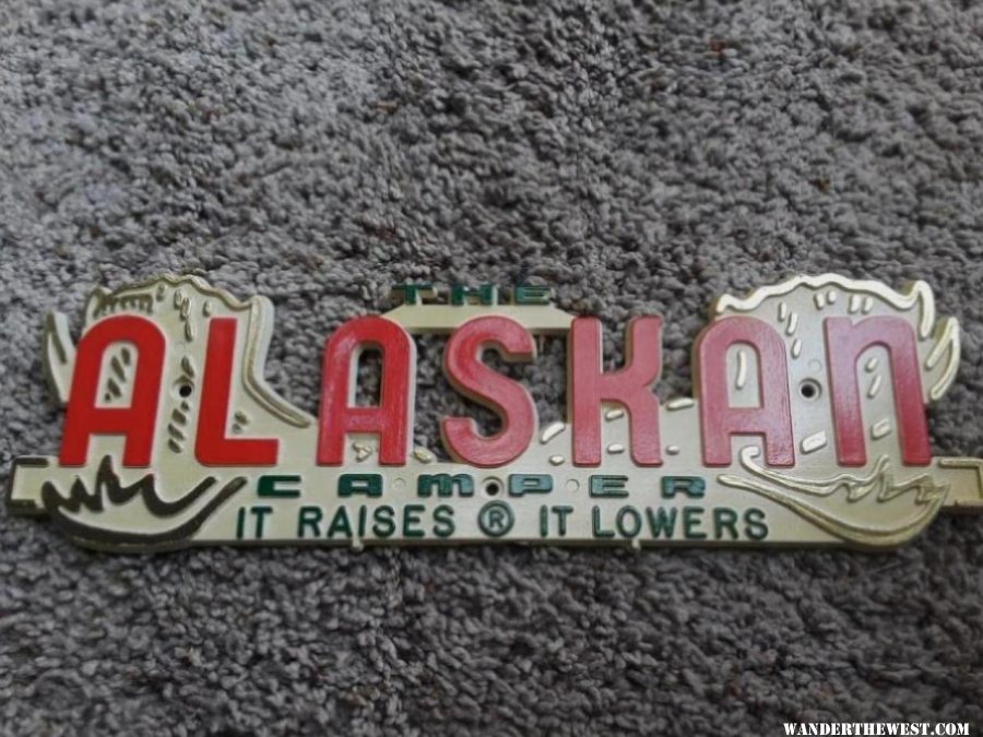 alaskan camper plastic emblems.